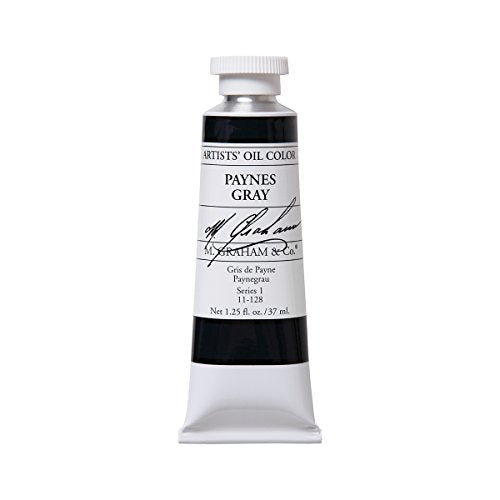 M. Graham Artist Oil Paint Paynes Gray 1.25oz/37ml Tube - color: Paynes Gray, size: 1.25 Fl Oz (Pack of 1)