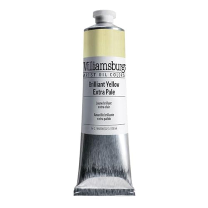 Williamsburg Artist Oil Colors by GOLDEN, Brilliant Yellow Extra Pale, 150 ml tube, Professional Oil Paint, Opaque - color: Brilliant Yellow Extra Pale, size: 5.07 Fl Oz (Pack of 1)