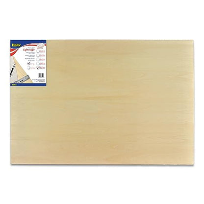Helix - Wooden Drawing Board - Plain Edge - Lightweight - 24 x 36 inch | Sanded Basswood - Air-Tite Core - Sketching Outdoors - Ideal for Students and Artists - Portable Premium Construction - size: 24” x 36”, style: Plain Edge