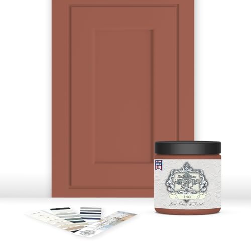 ALL-IN-ONE Paint by Heirloom Traditions, Brick, 8oz Sample - color: Brick, size: 8 Fl Oz (Pack of 1)