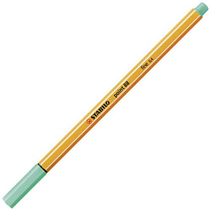 STABILO Point 88 FINELINER Pigment Liner 88/13 (Single Pen) - ICE Green, 0.4 mm - color: Green, size: 1 Count