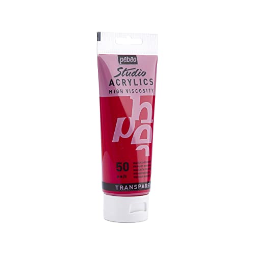 PEBEO - Acrylic Fine Studio Acrylics - Primary Magenta - Primary Magenta 100ml/3.38oz - color: Primary Magenta, size: 3.38 Ounce (Pack of 1), style: Acrylics Color