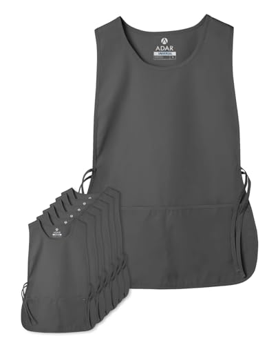 Adar Universal Cobbler Apron 6 Pack - Unisex Cobbler Apron - color: Pewter, size: Standard