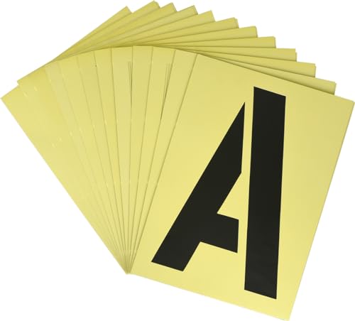 Hillman Heavy Duty Stencils (12 inches) (843398) | 410 gauge oil board, Includes letters, numbers, and symbols for signs, parking lots, and walls, Reusable and easy to clean - size: 12 inch, style: Classic