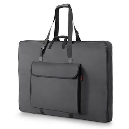 Premium Art Portfolio Case - 32" x 42" - Soft Sided - Foldable - Waterproof & Tear Resistant - Artwork, Photography, Sketch, LCD, Monitor, Solar Panel - Shoulder Straps & Handles - size: 32 x 42