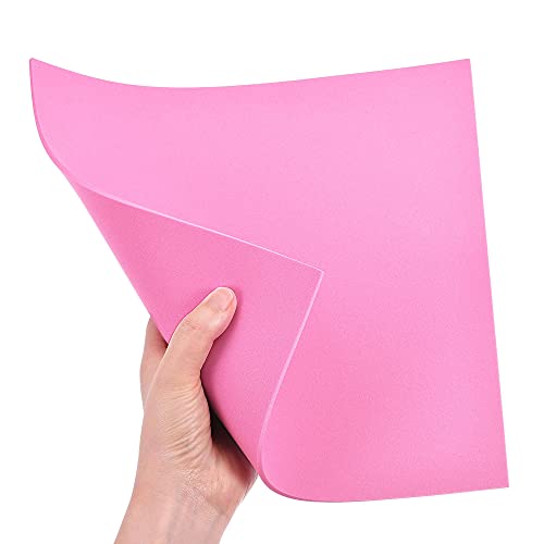 uxcell Pink EVA Foam Sheets 10 x 10 Inch 3mm Thickness for Crafts DIY Projects, 4 Pcs - color: Pink