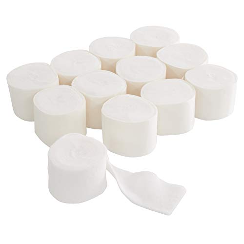 Rolyan Rayon Cast Padding, 2" x 4 Yards, Set of 12 Rolls, Cast Pre Wrap for Skin Friction Protection, Undercast Padding for Clinical and Hospital Use, Prewrap Rolls for Splints, Braces, and Casts - size: 2" x 4 Yards