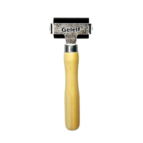 GELELF Smooth Peeling Brayer Roller - Wood Hand Roller Rollers Ink Roller Tape Roller for Gluing Taping Gel Printing Inking Block Printmaking Stamping Scrapbooks (#4: 2 Inch (5CM)) - color: #4: 2 Inch (5CM)