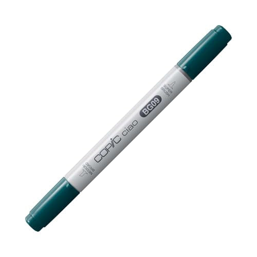 Copic Markers BG09 Ciao with Replaceable Nib, Blue Green - color: Blue Green