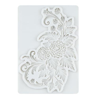 Baroque Polymer Clay Mold Baroque Relief Flower Silicone Molds | Jewelry Making Epoxy Resin Casting Air Dry Polymer Clay Craft - color: Style S