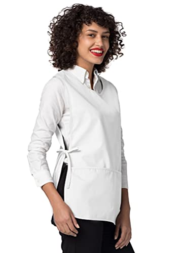 Adar Universal Cobbler Apron 6 Pack - Unisex Cobbler Apron - color: White, size: Standard