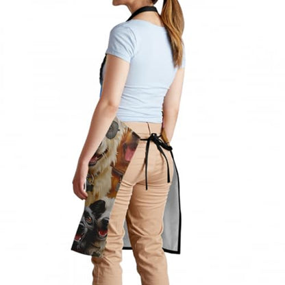 Imiss Waterproof Stain-Resistant Cooking Chef Aprons for Grill BBQ Baking 27 X 31 Inch - color: Funny Dog