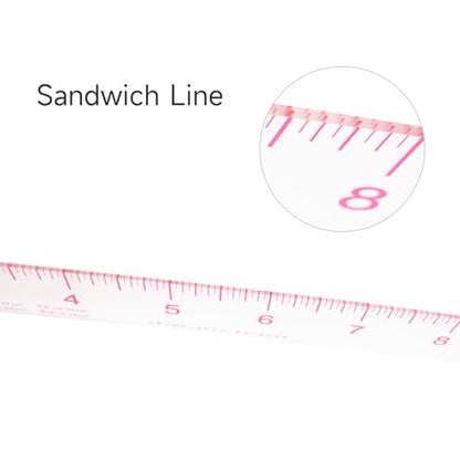 KEARING 24" Vary Form Curve Ruler - Clear French Hip Pattern Making Ruler - style: 6324(24")