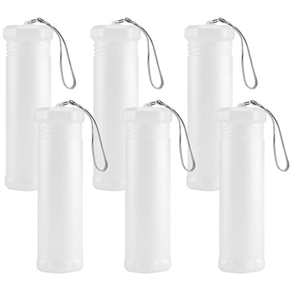 FUNSUEI 6 PCS Extendable Plastic Paint Brush Case, Watercolor Brush Storage Case, Paint Brush Holder Tube, Long Paintbrush Holder Organizer for Drawing Tools and Makeup Brushes, 8.5-14.96 Inches Long