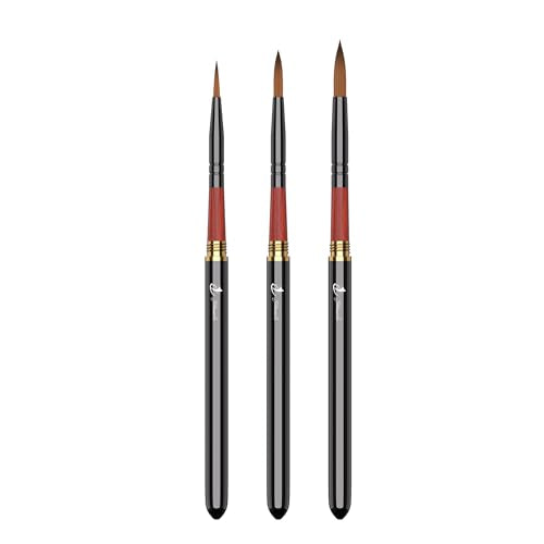 3PCS Travel Watercolor Brush Set with Detachable Portable Design