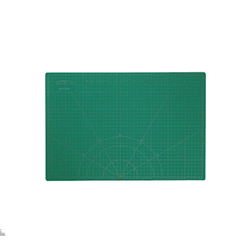 Pacific Arc Double Sided Self Healing Cutting Mat - Thick and Durable Vinyl Rotary Cutting Mat for Sewing & Scrapbook Paper Cutting Mat (12"x18") - size: 12"X18"