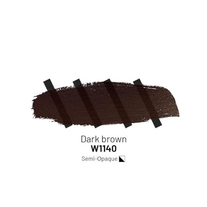 Acrylic Inks for Artists - Dark Brown Acrylic Ink, 3.38 Fl Oz (100 ml) | Highly Concentrated, Multifunctional Liquid Acrylic Paint - color: Dark Brown