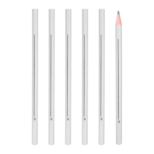 PATIKIL 3B Graphite Pencils for Drawing, 6Pcs Sketching Pencils Wood Art Supplies Set Hexagonal Pen Break-Resistant Lead for Painting Sketching Artist Design - style: 3B