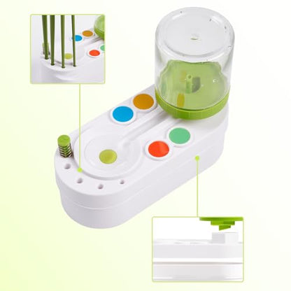 Upgraded Paint Brush Cleaner Brush Rinser Water Circulation(Pre Assembled), Watercolor/Oil and Water-Based Paint Brush Cleaner Tool, Gift for Adults Artist Beginners - color: Green