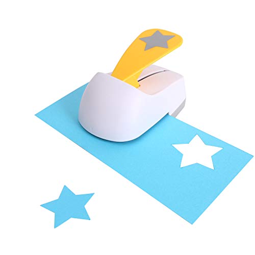 Craft Lever Punch 2 inch Star Paper Punch Five Point Star Professional Tool for Paper Crafting DIY Projects，Gifts，Stationery，Education，Greeting Cards Arts Fun Projects - color: Star 2