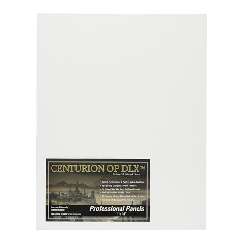 Centurion Deluxe Professional Oil Primed Linen Canvas Panels - 11"x14" - 3 Pack of Linen Canvases for Painting, Artwork and More - size: 11"x14"