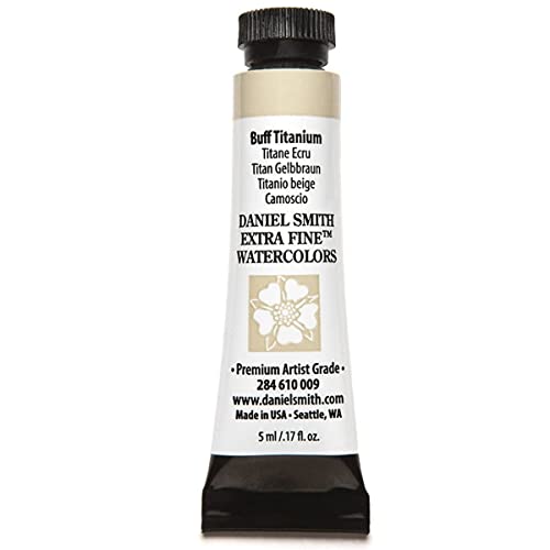 Daniel Smith 284610009 Extra Fine Watercolors Tube, 5ml, Buff Titanium, 0.17 Fl Oz (Pack of 1) - color: Buff Titanium