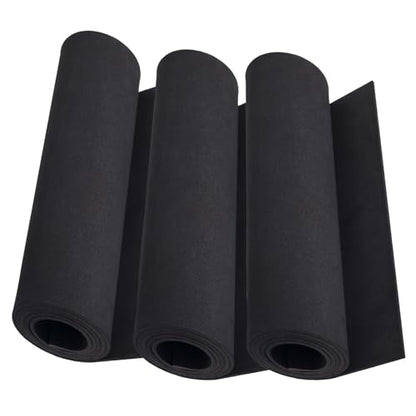 3-Pack 2mm Thick Black Eva Foam Cosplay Sheets roll, 13.5" x 49" Premium eva Craft Foam for Cosplay Costume by MEARCOOH - color: 3PCS:Black, size: Thickness-2mm