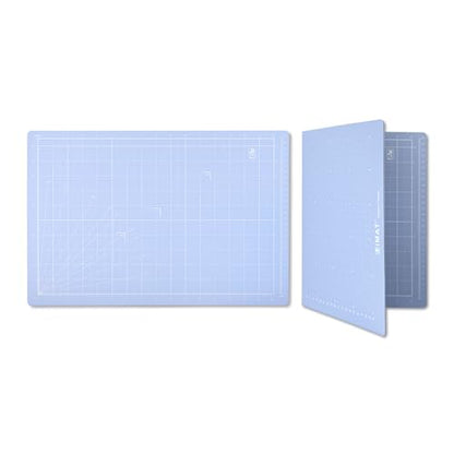 iMAT Flip Cutting Mat Note A3 Foldable Double-Sided Light Blue - color: Light Blue