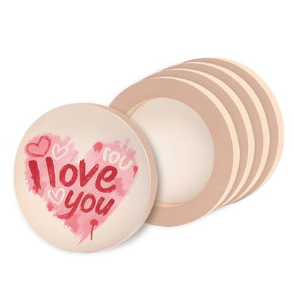 5 Pack 6x6 Inch Round Unfinished Wood Panel Boards for DIY Painting Crafts - size: Round 6"×6" 5 Pack