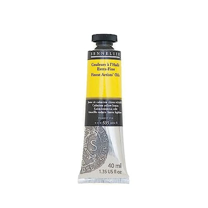 SENNELIER Artists' Extra Fine Oil, 40 ml Tube, Series 6, Cadmium Yellow Lemon, (10-130411-535) - color: Cadmium Yellow Lemon, size: 1.35 Fl Oz (Pack of 1)