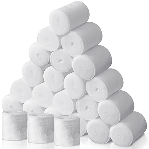 Treela 24 Rolls Cotton Cast Padding Individually Wrapped,2 Inch x 8.9 Ft | Soft Undercast for Plaster Casts, Pet Bandages, Halloween Mummy Decor, Mask Making, Art Projects, Comfortable Wrap - size: 2 Inch x 8.9 ft