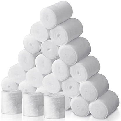 Treela 24 Rolls Cotton Cast Padding Individually Wrapped,2 Inch x 8.9 Ft | Soft Undercast for Plaster Casts, Pet Bandages, Halloween Mummy Decor, Mask Making, Art Projects, Comfortable Wrap - size: 2 Inch x 8.9 ft