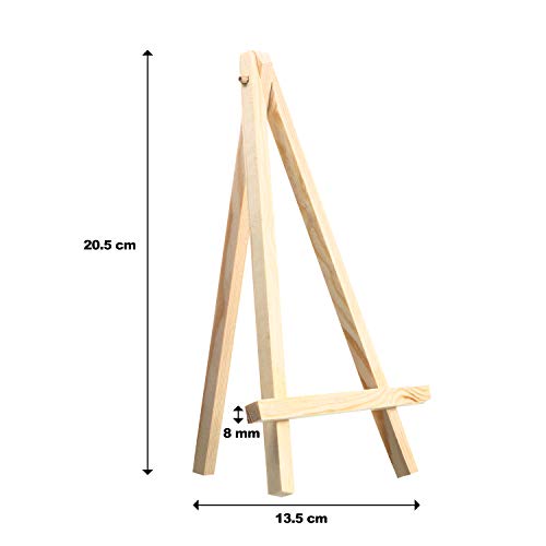 24 Pack Mini Wood Display Easel (8 Inch) - size: 8 Inch