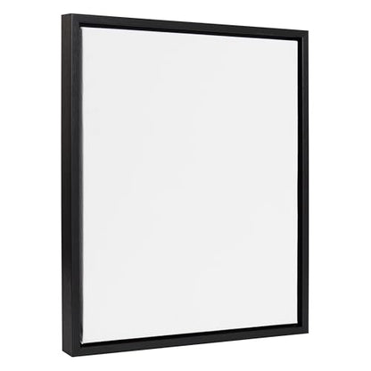 Kate and Laurel Sylvie Blank Framed Canvas Wall Art; 16x20 Black; Modern Empty Canvas for Paint-Your-Own Art; Ready to Paint Premium Canvas Already Framed - color: Sylvie Black