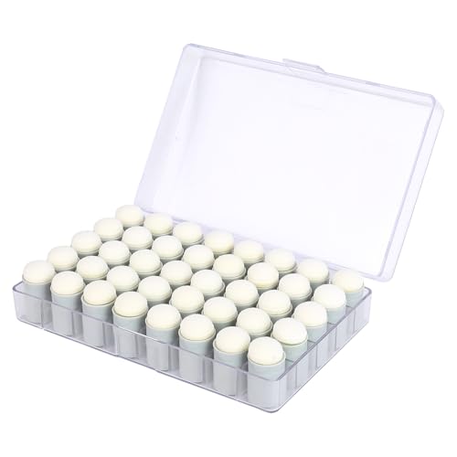 40 Pieces Sponges Daubers with Storage Case - Finger Sponge Daubers with Soft Sponge Head - Perfect for Painting, Drawing, Stenciling, Card Making and More - color: Gray