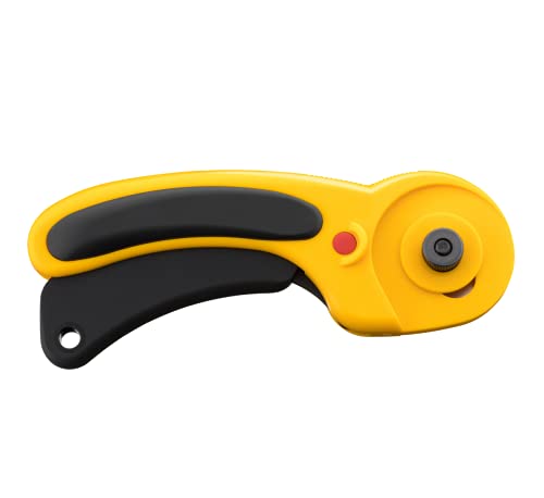 OLFA 45mm Ergonomic Squeeze-Handle Rotary Cutter (RTY-2/DX) - Auto-Retract