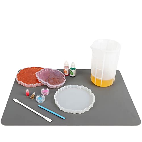700ml Extra Large Silicone Mixing Cups for Epoxy Resin, 23 oz Measuring Cups, Casting Making Crafts, Acrylic Paint Pouring, Butter,Chocolate, Microwavable, Flexible Reusable Tool - size: X Large-700ml*1