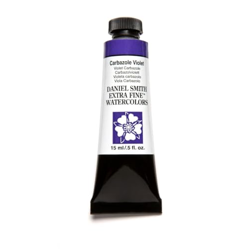 Daniel Smith Extra Fine Watercolor 15ml Paint Tube, Carbazole Violet (284600019), 0.5 Fl Oz (Pack of 1) - color: Carbazole Violet