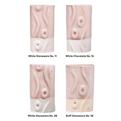 AMACO Celadon High Fire Gloss Glaze, 16 oz. (473 mL), C-50 Cherry Blossom | Transparent, Mixable Mid-High Fire Cone 5-6 (C) Liquid Ceramic Pottery Glaze for Bisque - color: C-50 Cherry Blossom