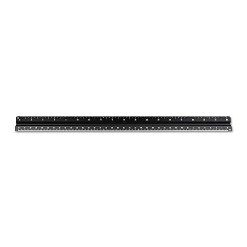 Alumicolor Aluminum Architect Solid Drafting Scale, 12IN, Black - color: Black, size: 12 Inch, style: Architect