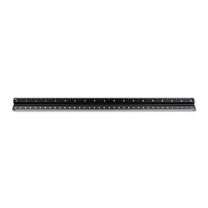 Alumicolor Aluminum Architect Solid Drafting Scale, 12IN, Black - color: Black, size: 12 Inch, style: Architect