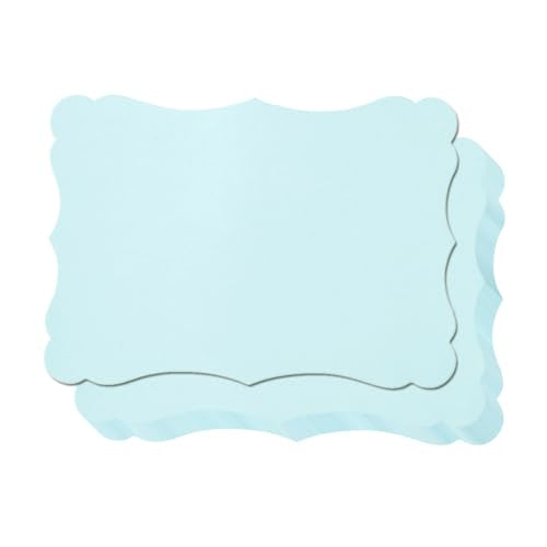 50 Pack Blank Kraft Greeting Cards, Light Blue, 4x6IN | Thick Cardstock Paper, For DIY Gift Cards, Menus, Baby Shower Invitations, Wedding Invitations - color: Light Blue, size: 4x6IN