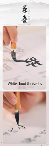 Chinese Calligraphy Brush Set for Writing, Drawing, Ink Brushes, Japanese Kanji Sumi Brush Pen (JianSeries 3pcs)