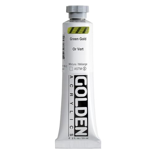 GOLDEN Heavy Body Acrylics, Green Gold, 2 fl. oz. Tube