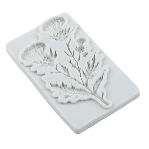 Flower Polymer Clay Molds Flower and Leaf Silicone Mold - color: Style D