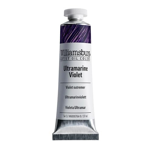 Williamsburg Artist Oil Colors, Ultramarine Violet, 37 ml Tube - color: Ultramarine Violet, size: 1.25 Fl Oz (Pack of 1)
