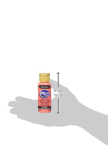 DecoArt DA329-3 Americana Acylic Matte Finish Paints, Bright Salmon - color: Bright Salmon, size: 2 Fl Oz (Pack of 1)