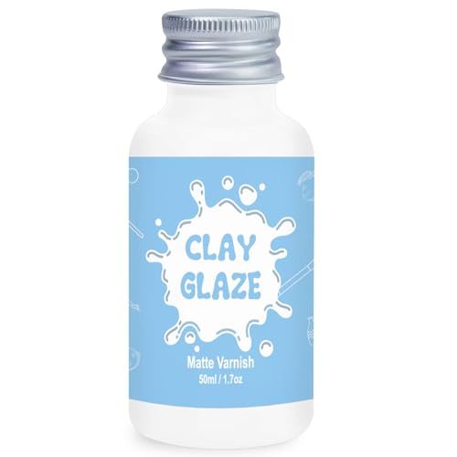 50ml Air Dry Clay Glaze, Protect Clay Surfaces, Delivers Matte Glaze Effect | Matte Glaze, Air Dry Clay Varnish, Waterproof, Dustproof,Prevents Clay Scratches & Wear - size: matte