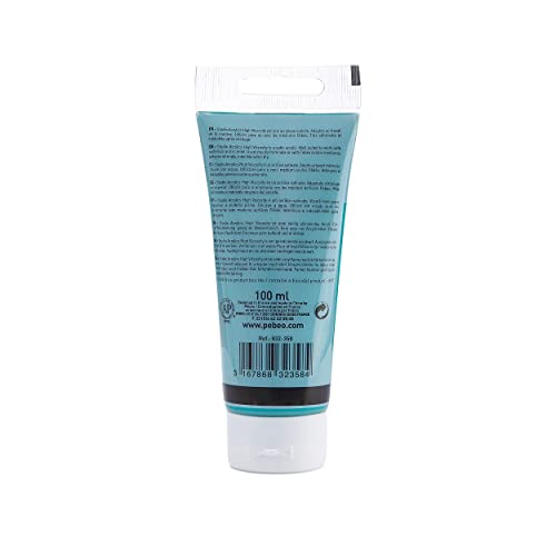 Pébéo 832-353 - Studio Acrylics Fine Acrylic - Acrylic Paint - Iridescent Acrylic - Iridescent Green Blue - Iridescent Green Blue 100ml/3.38oz - color: Iridescent Green Blue, size: 3.38 Ounce (Pack of 1), style: Acrylics Color