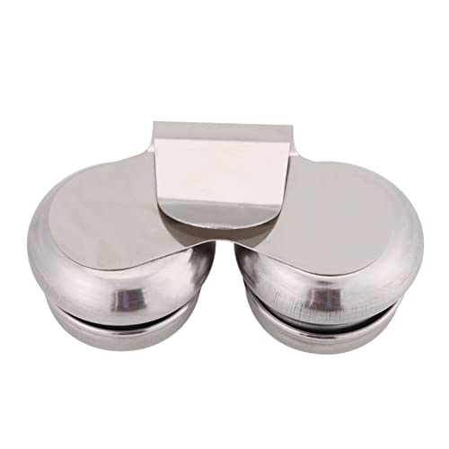 Haosie Double Dipper Palette Cup, Oil Painting Supplies, Stainless Steel Paint Palette Watercolor Water Container with Lid, Paint Water for Turpentine Turpenoid